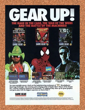 Sega Game Gear Original 1993 Ad Authentic Handheld Video Game Promo