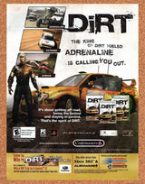 Dirt PC Original 2007 Vintage Ad - Codemasters Video Game Promo