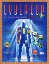 1993 Cyber Cop Genesis Original Advertisement / Retro Wall Art v1