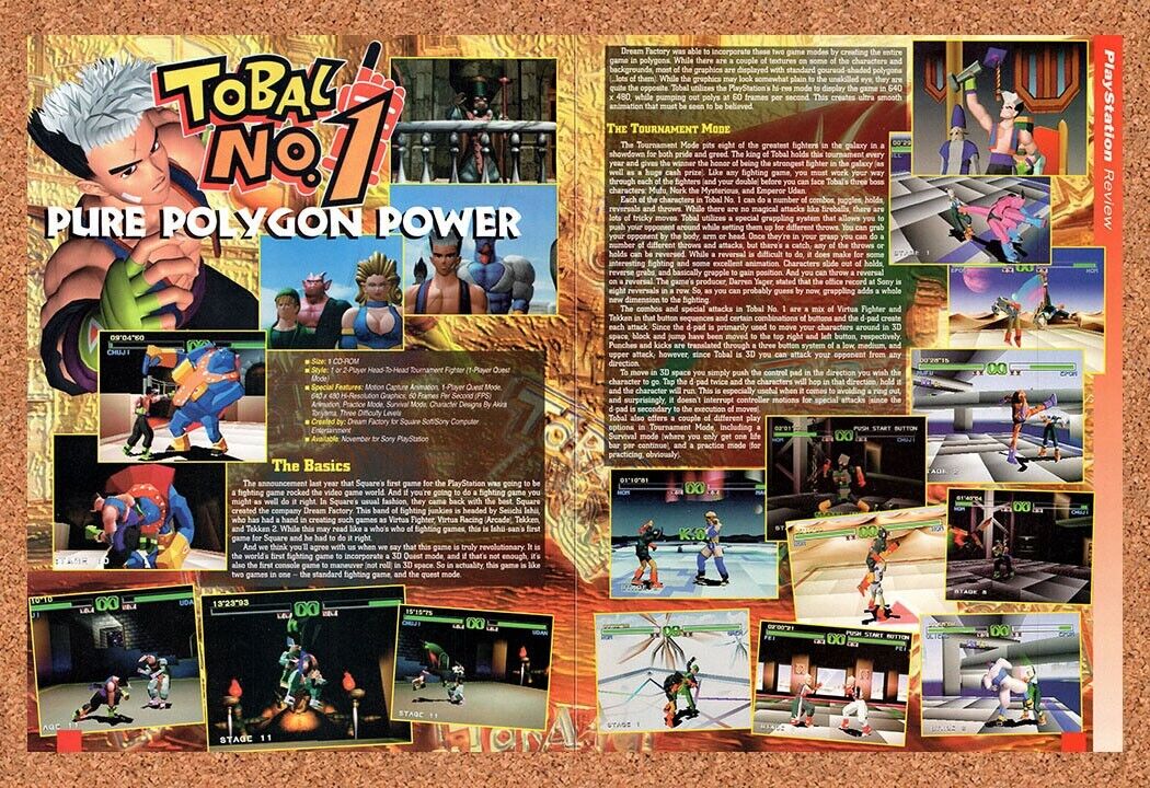 1996 Tobal No 1 PS1 Original Advertisement / Retro Wall Art v1