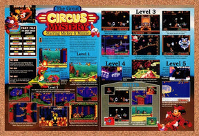 1994 Great Circus Mystery Starring Mickey & Minnie SNES Original Ad / Promo vr1
