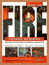 1995 Crusader No Remorse PC Original Advertisement / Retro Promo v3