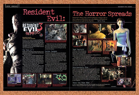 1999 Resident Evil 3 Nemesis PS1 Original Advertisement / Retro Promo vr4