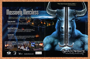Shadowbane PC Original 2004 Ad Print Authentic Fantasy MMORPG Video Game Promo