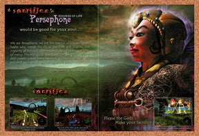 2000 Sacrifice Persephone Original Advertisement / Retro Promo v4