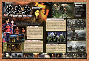 Onimusha Warlords PS2 Original 2000 Vintage Ad - Video Game Preview Promo