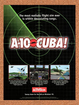 1996 A-10 Cuba PC Original Advertisement / Retro Promo v2