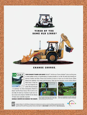 1997 Sim Golf PC Original Advertisement / Retro Promo v2