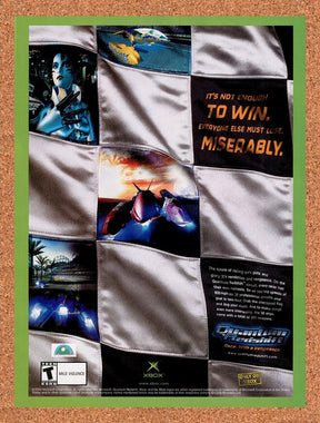 2002 Quantum Redshift Xbox Original Advertisement / Retro Promo v1