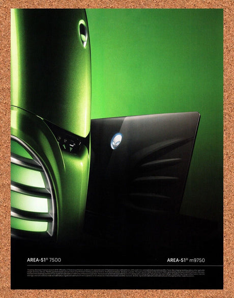 Alienware Area-51 7500 Original 2007 Vintage Ad - Retro Tech Promo