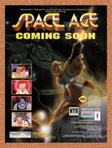 1994 Space Ace Sega CD Original Advertisement / Retro Wall Art v5