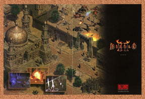 Diablo II PC Original 1999 Ad Print Authentic Blizzard Video Game Promo v2