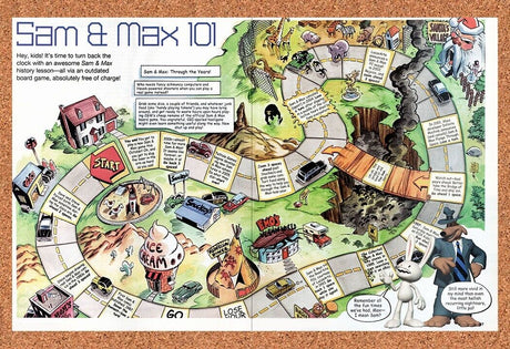 Sam & Max PC Original 2006 Vintage Ad - Video Game Game Board Review Promo