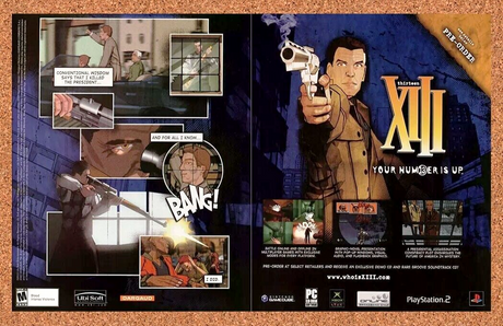 XIII Thirteen PS2 Original 2005 Ad Authentic Action FPS Video Game Promo v1
