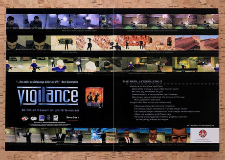 1999 Vigilance PC Original Advertisement / Retro Wall Art v1