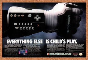 1990 Power Glove NES Original Advertisement / Retro Wall Art v2