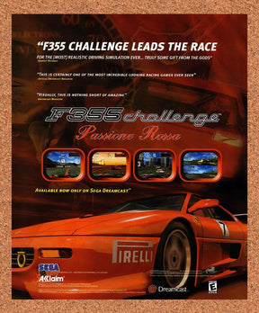 2000 Ferrari F355 Challenge Dreamcast Original Advertisement / Retro Promo v2