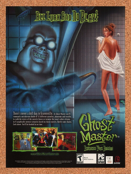 Ghost Master PC Original 2004 Ad Authentic Sick Puppies Video Game Promo v1