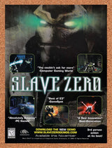 1999 Slave Zero PC Original Advertisement / Retro Wall Art v1
