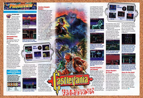 1994 Castlevania Bloodlines Genesis Original Advertisement / Retro Wall Art v5