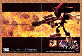 2005 Shadow The Hedgehog PS2 Original Advertisement / Retro Promo v1
