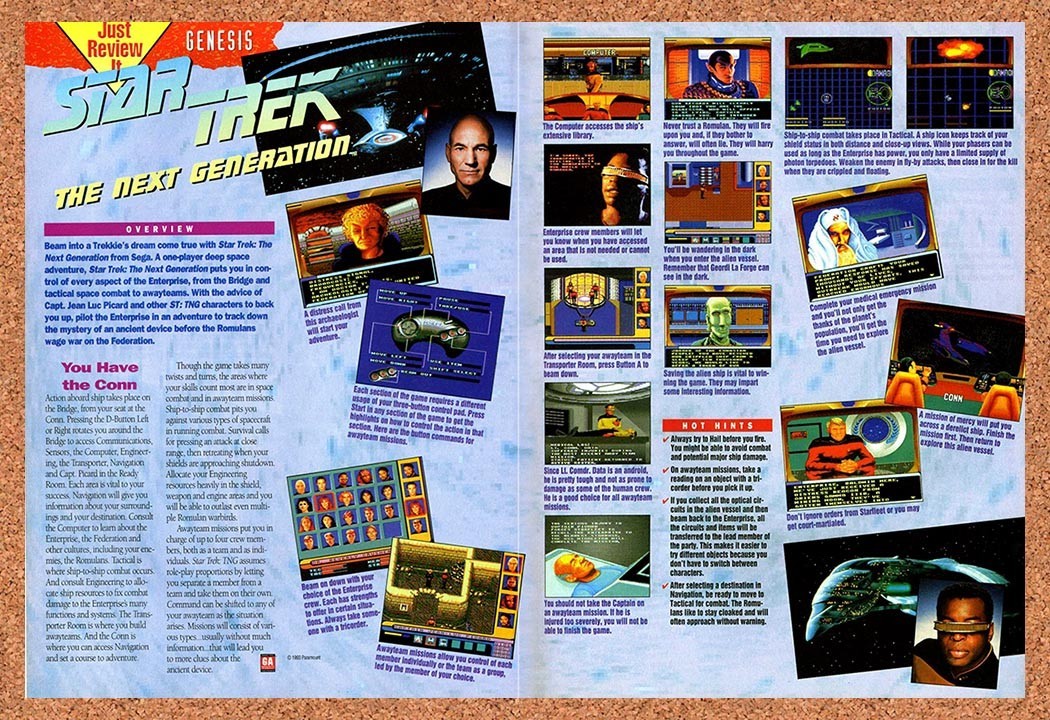 1994 Star Trek The Next Generation Genesis Original Advertisement / Promo vr2