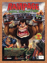 Rampage Total Destruction GameCube Original 2007 Ad Authentic Game Promo
