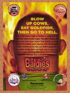 1996 Baldies PC Original Advertisement / Retro Promo v2