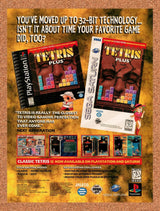 1997 Tetris Plus PS1 Original Advertisement / Retro Promo v3
