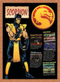 1993 Mortal Kombat Scorpion Profile Original Advertisement / Retro Promo v10