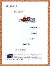 Blockbuster Video Original 1994 Vintage Ad - Video Game Promo