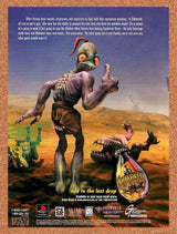 1999 Oddworld Abe's Exodus PS1 Original Advertisement / Retro Promo v3