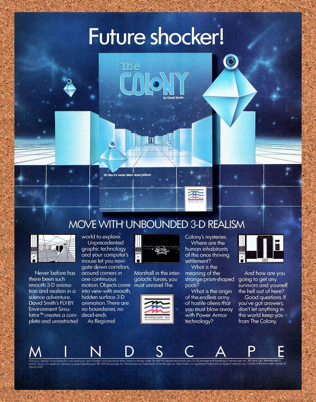 The Colony Apple 2 Original 2004 Vintage Ad - Video Game Promo