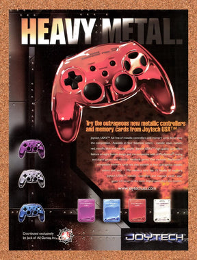 2000 Joytech USA Full Metal Jacket PS1 Controllers Original Ad / Promo v2