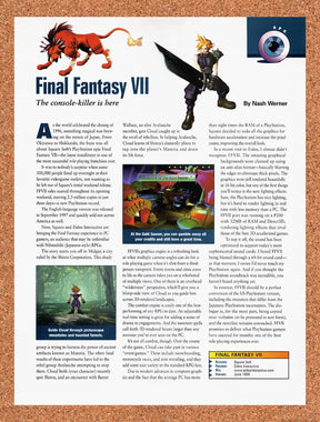 1998 Final Fantasy VII Now On PC Original Advertisement / Retro Promo vr10