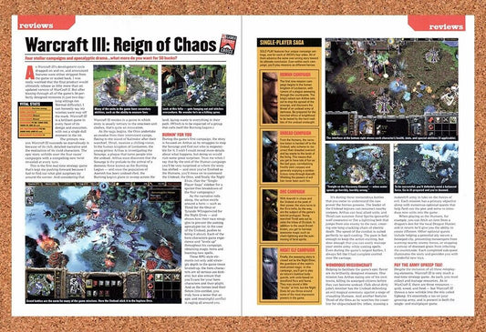 2001 WarCraft III PC Original Advertisement / Retro Wall Art v10