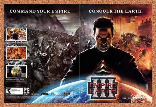 Empire Earth III PC Original 2007 Vintage Ad - Video Game Promo