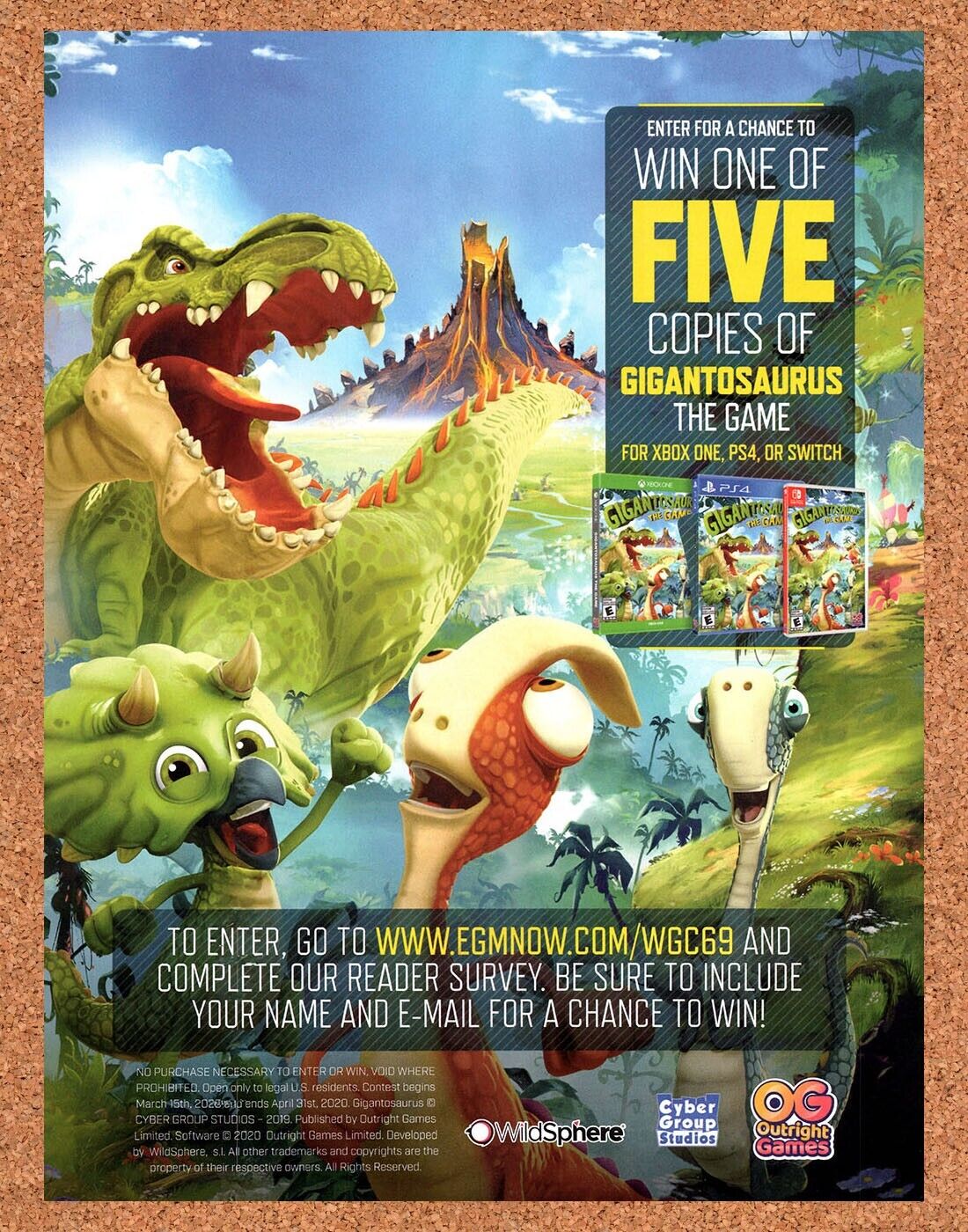 Gigantosaurus The Game Switch Original 2020 Ad - Video Game Display Promo