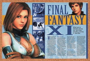 2002 Final Fantasy XI Online Vanilla PC Original Advertisement / Retro Promo vr1