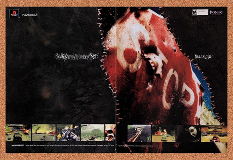 2001 Twisted Metal Black PS2 Original Advertisement / Retro Promo v2