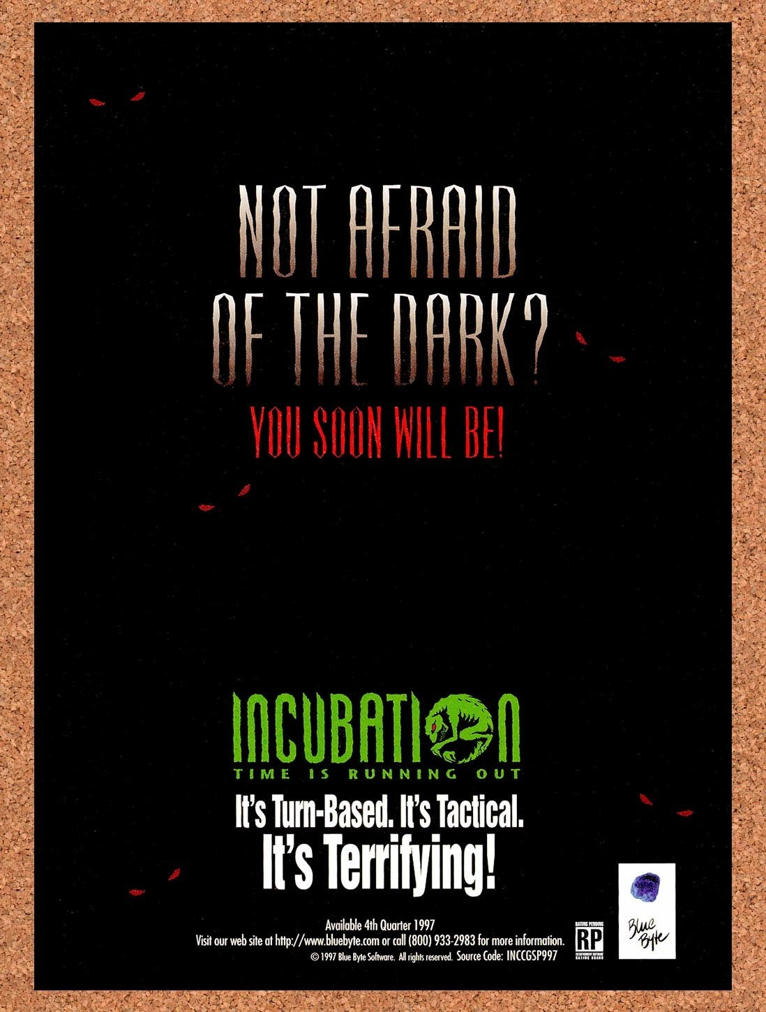 1997 Incubation Time Is Running Out PC Original Advertisement / Retro Promo v6