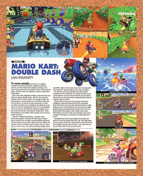 Mario Kart Double Dash GameCube Original 2006 Ad Authentic Video Game Promo v1
