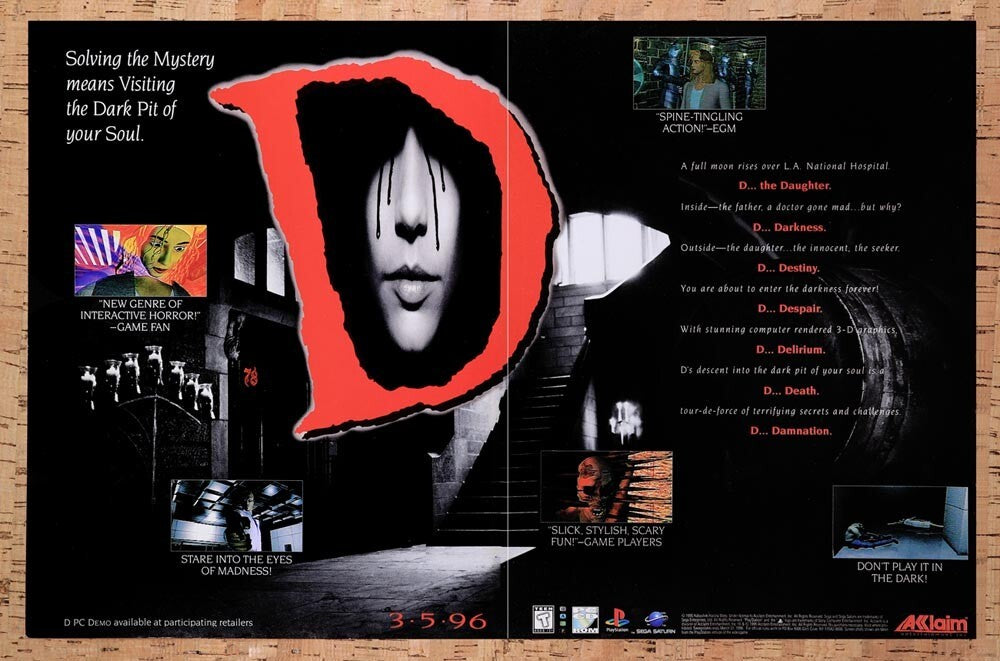 1996 D Saturn Original Advertisement / Retro Wall Art v2