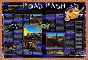 1999 Road Rash 3D PS1 Original Advertisement / Retro Promo vr1