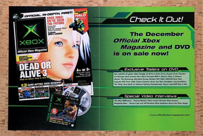 2001 Microsoft Xbox Magazine Launch Original Advertisement / Retro Wall Art v3