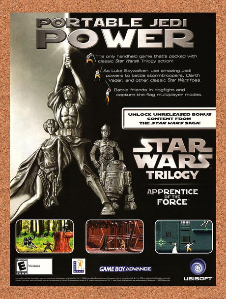 2004 Star Wars Trilogy GBA Original Advertisement / Retro Promo v1