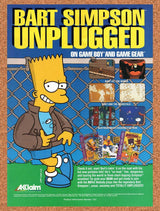 1994 Bart Vs The World Game Boy Game Gear Original Ad / Retro Wall Art v1