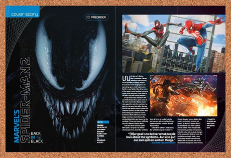 Spider-Man 2 PS5 Original 2023 Vintage Ad - Video Game Review Display Promo