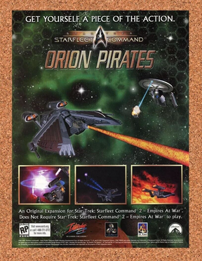 Star Trek Starfleet Command Orion Pirates PC Original 2003 Ad Authentic Promo v2
