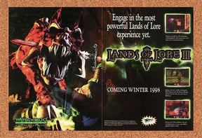 Lands Of Lore 3 PC III PC Original 2000 Ad Authentic Westwood Video Game Promo